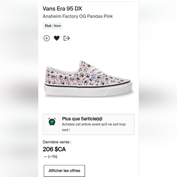 RARE Vans Era 95 DX Anaheim Factory OG Panda / OG Pink - Picture 12 of 12